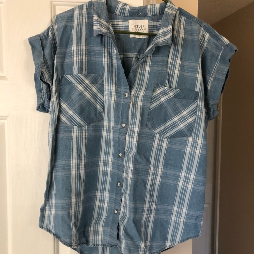 Thread and Supply Button Down Top